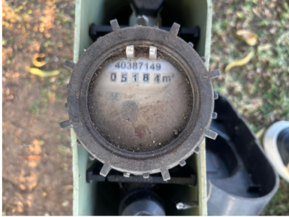 Water Meter Reading 23 June 2025